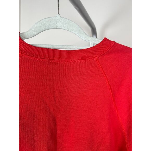 Vintage Wisconsin Dog Racing Sweatshirt Mens Large Red Graphic Pullover 80s USA - Picture 3 of 4